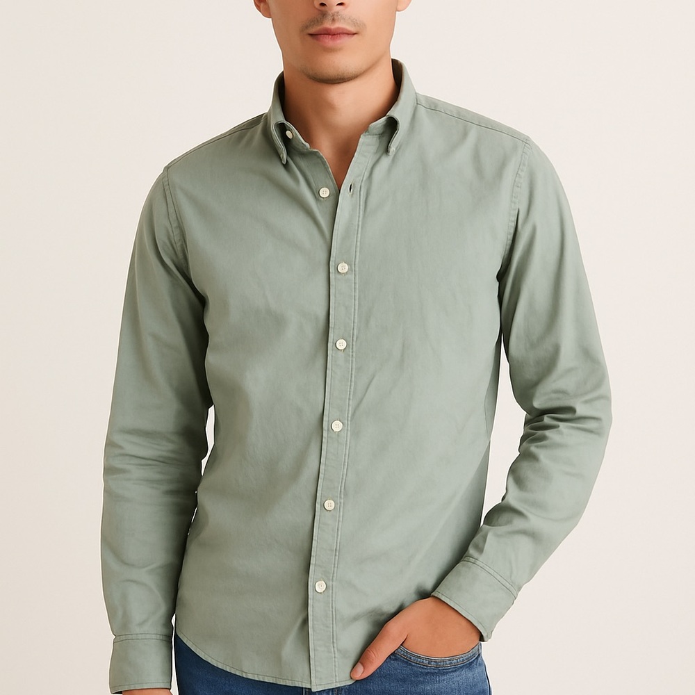 Goodfellow & Co Sage Casual Button-Down Shirt